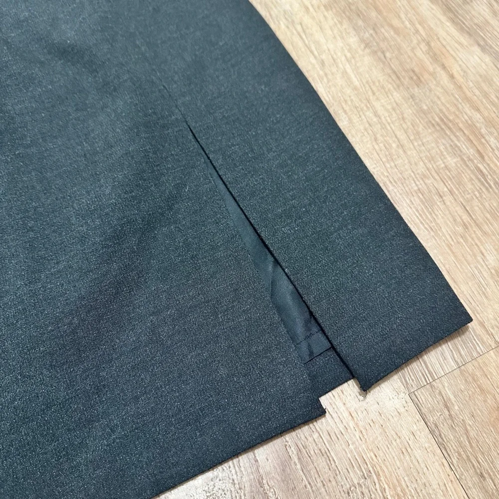 MICHAEL KORS | NWT Women's Charcoal Gray Side Slit Short Pencil Skirt,‎ Size 12